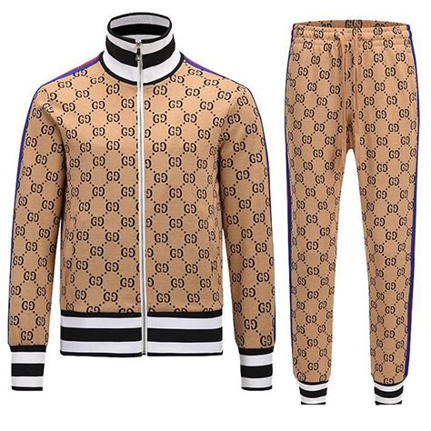 men gucci track suit|gucci jogging suit for men.